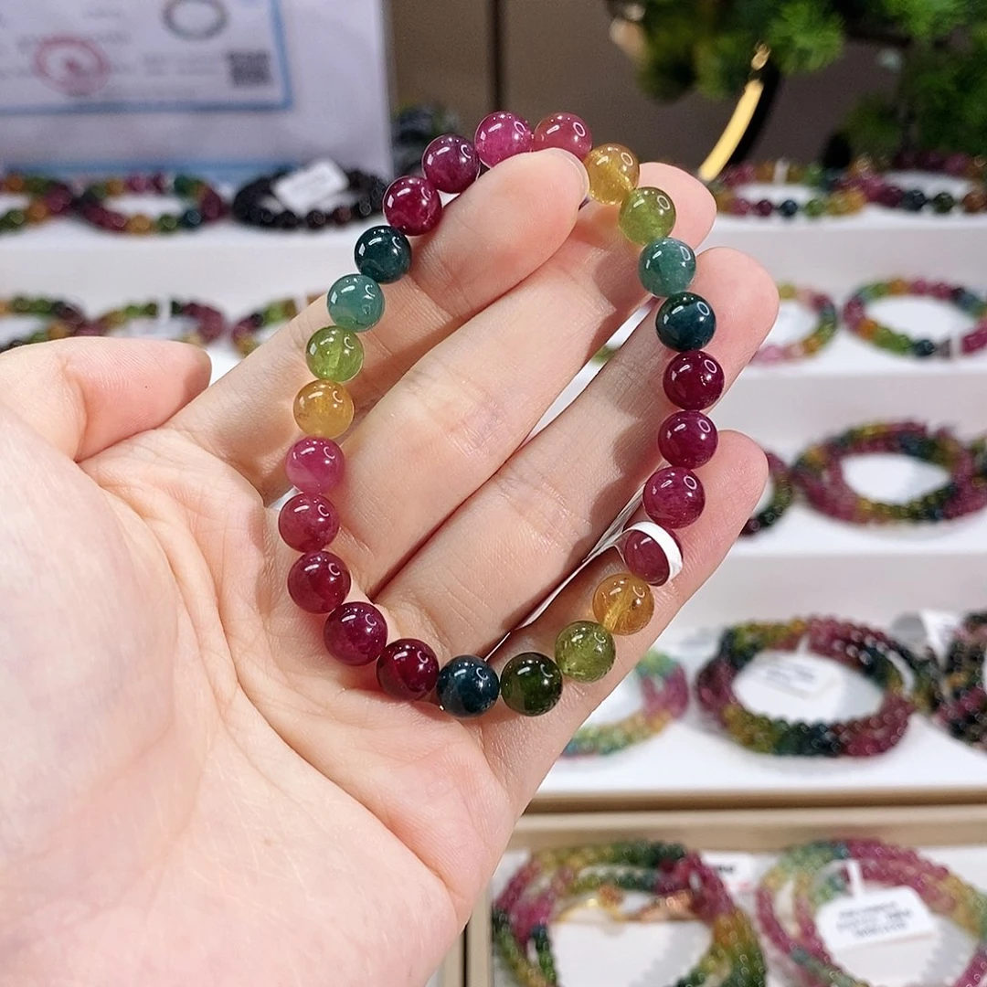 手串未镶嵌碧玺G2472素圈颜色微差