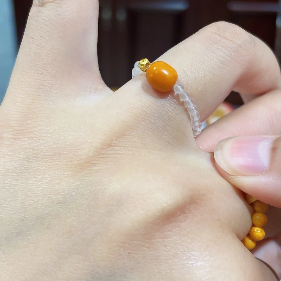 蜜蜡未镶嵌手链手串