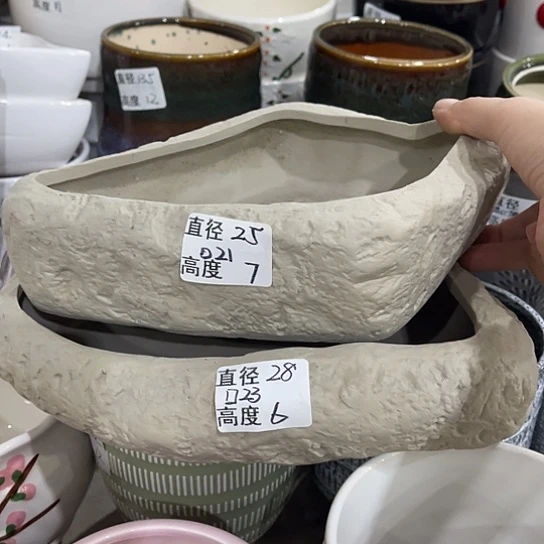 多肉绿植陶瓷花盆9.9包邮，有孔