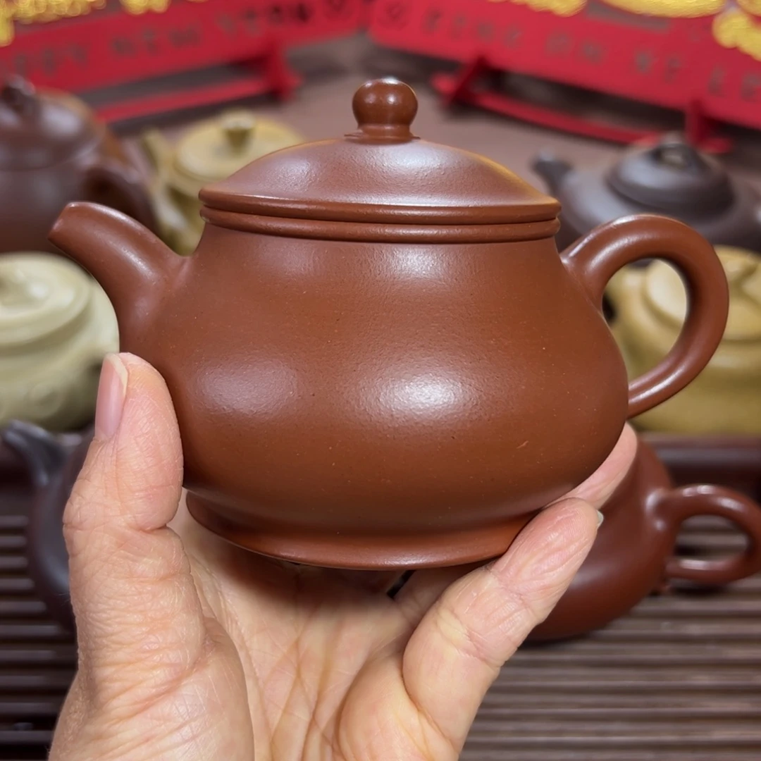 红泥茶壶红泥 潘壶 240cc