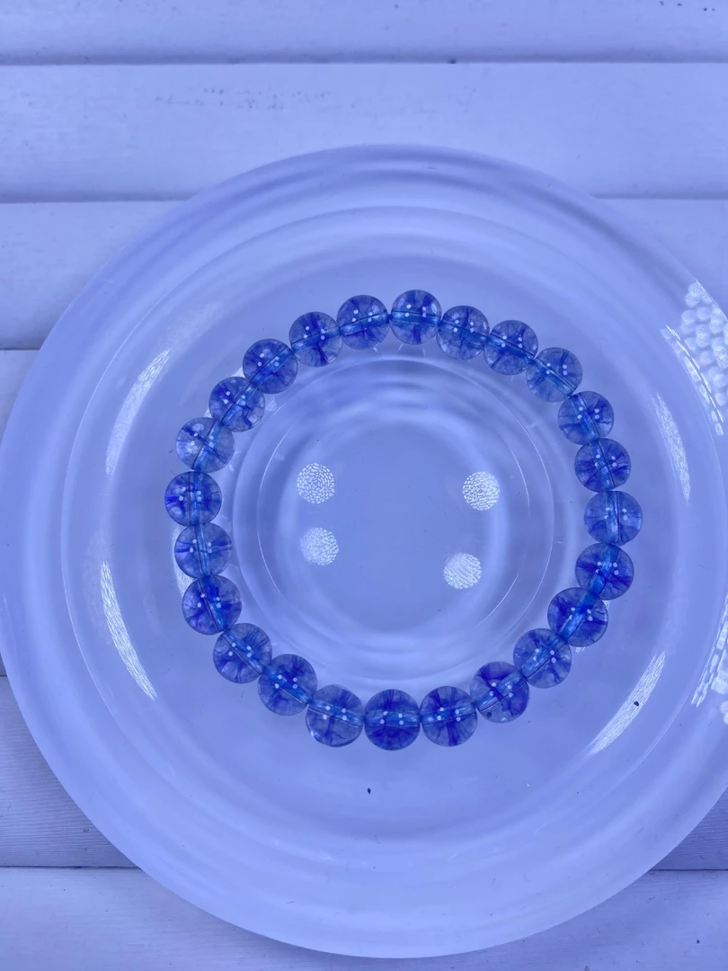 蓝色8mm手串发一条A44