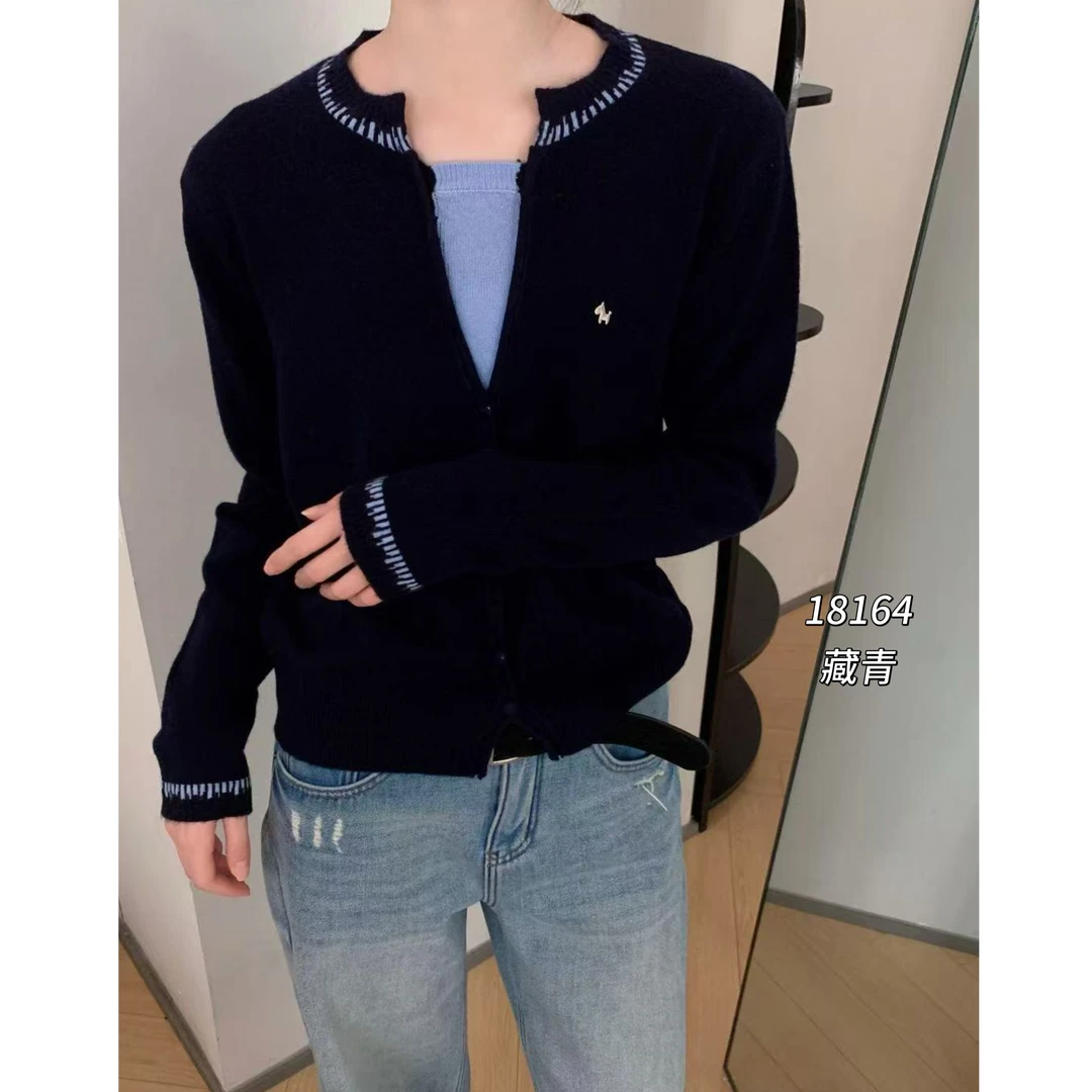 18164（部分无水洗唛介意慎拍）CHUXUN假两件拼接长袖针织衫