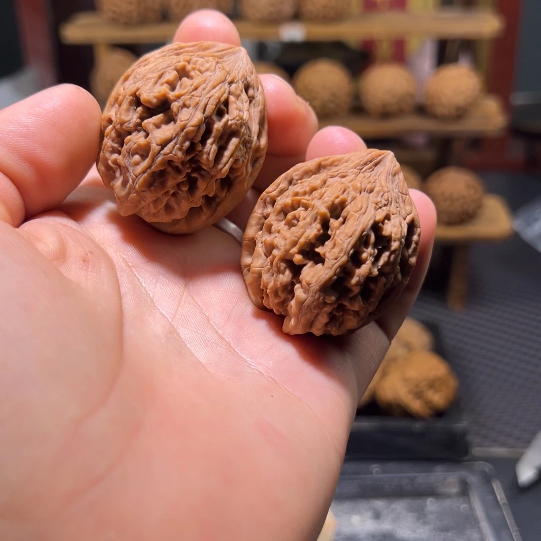 核桃把件大沽石37尺寸全品无修