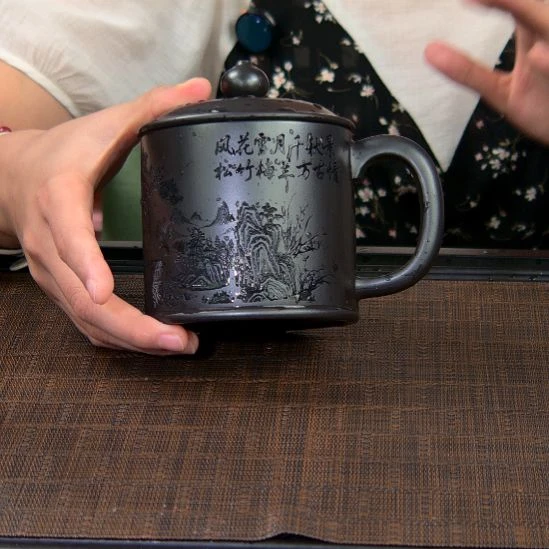 茶杯紫砂高货放漏