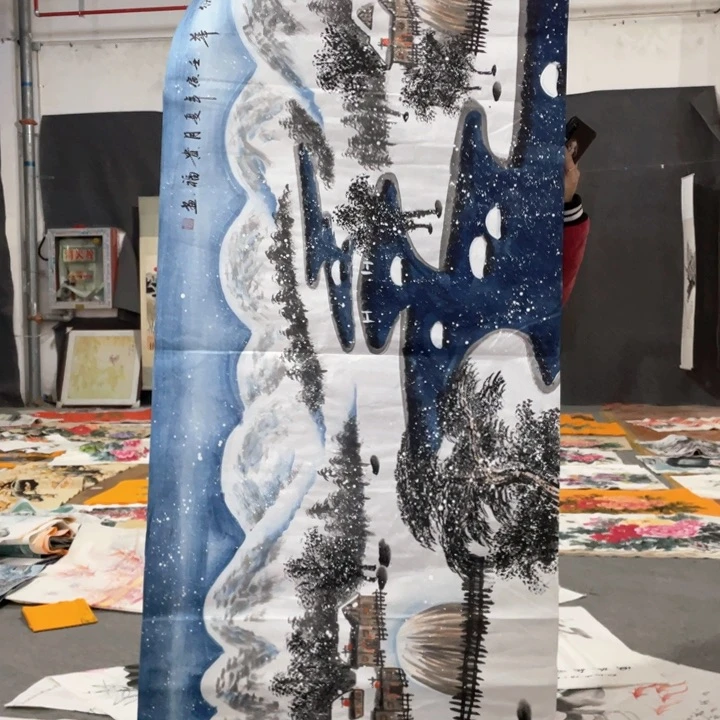 国画国画作品画心一张