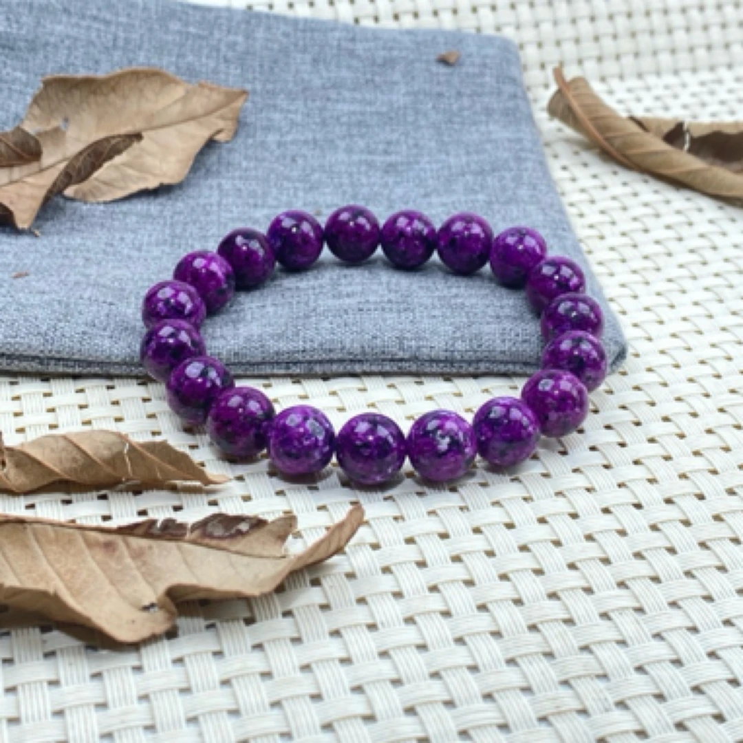 HS-967号清新大气斑彩花苏10mm手链多样性发一件