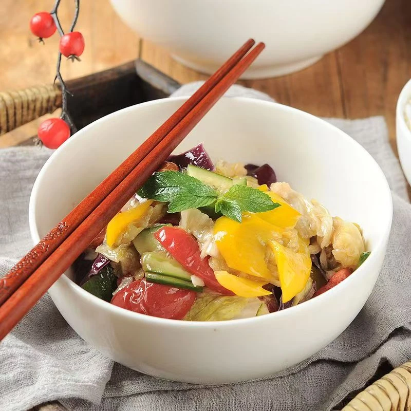 6.2英寸中式防烫情侣网红纯色面碗4个装吃饭碗喝汤碗家用创意陶瓷