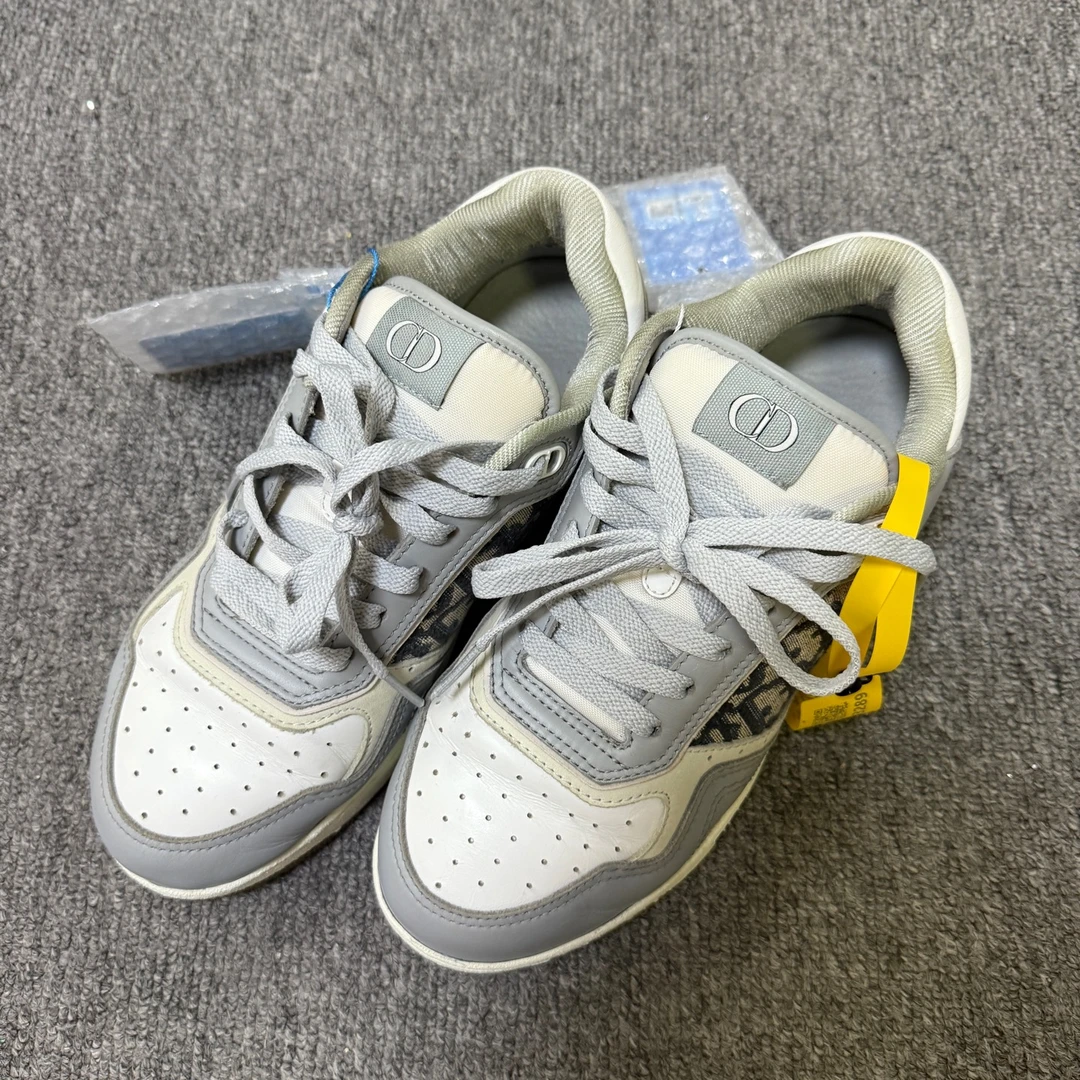 95新 DIOR/迪奥 DIOR迪奥 B27牛皮织物 徽标印花 低帮