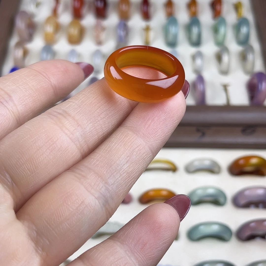 玛瑙/玉髓合金戒指港18直径18.3不退换