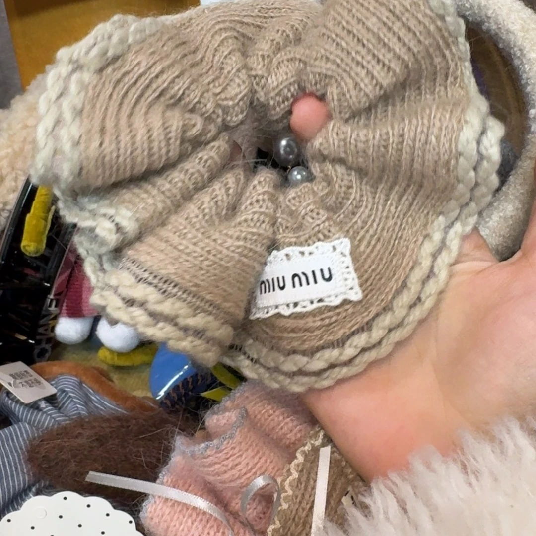 布艺铁合金妹妹针织发圈