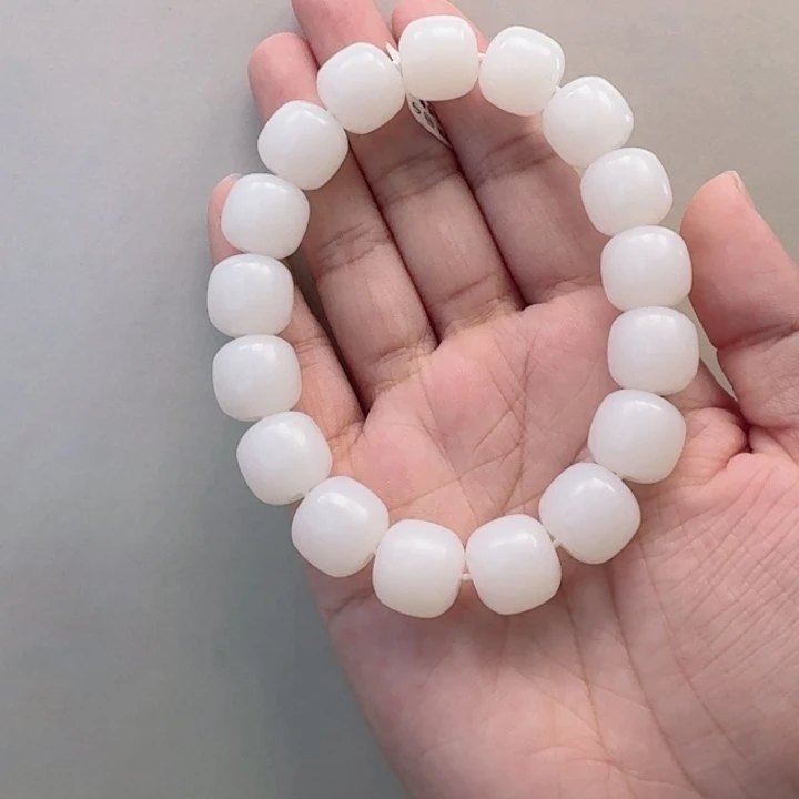 和田玉白玉手串未镶嵌