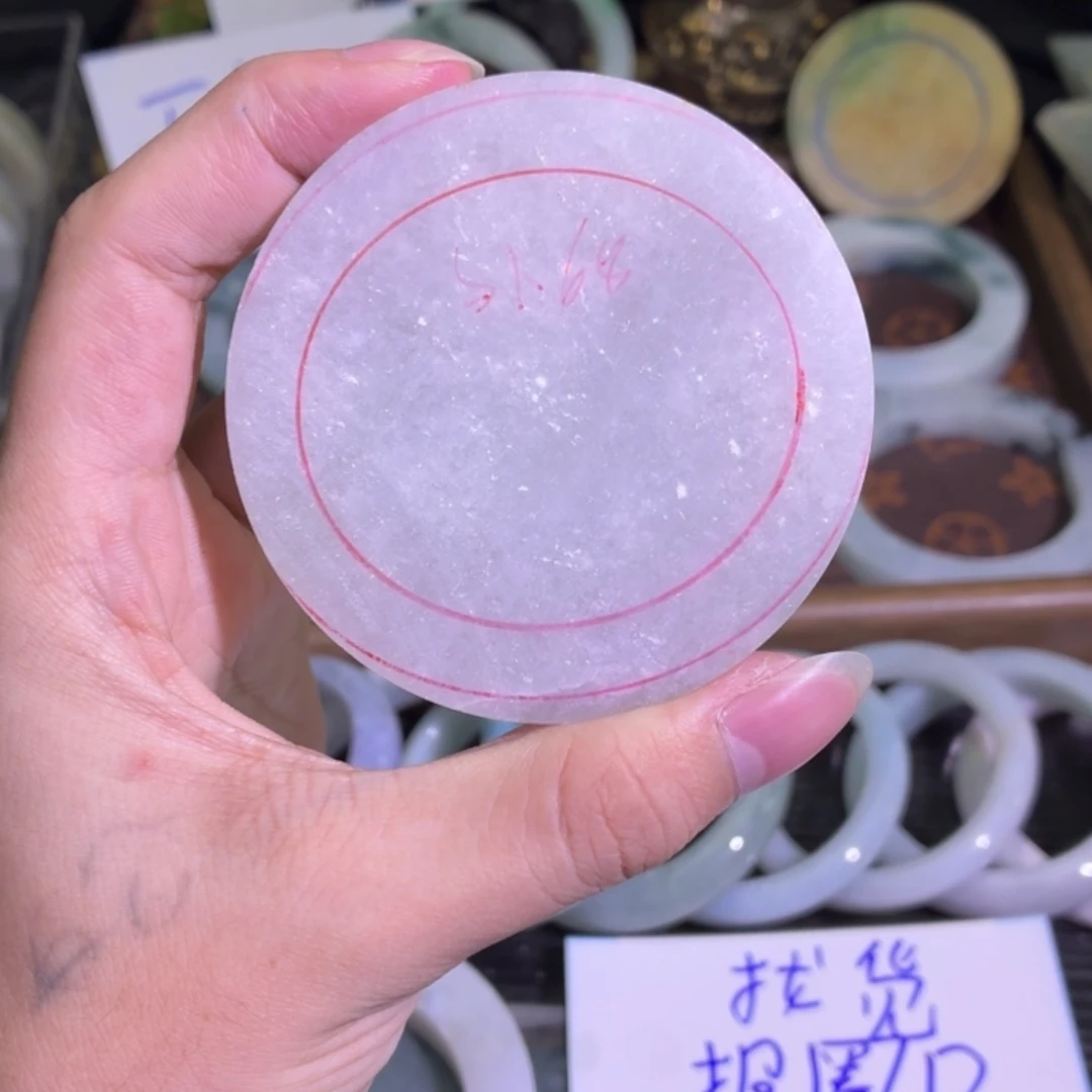 定制翡翠未镶嵌翡翠A货毛胚手镯定制