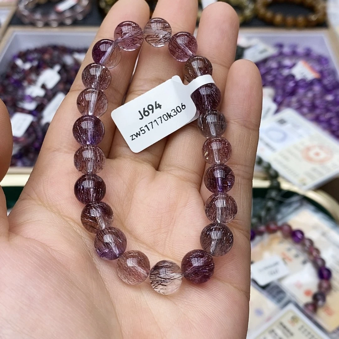 未镶嵌手链水晶J694超七9+