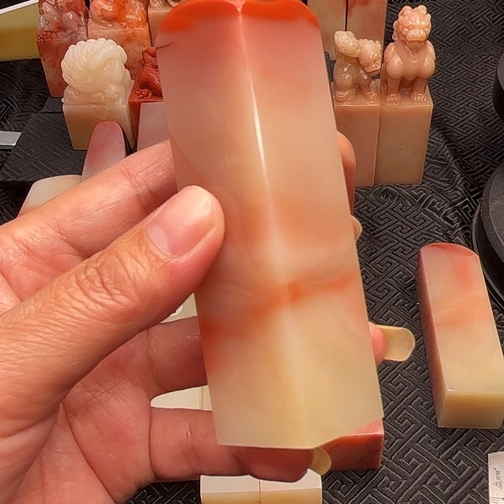 老挝石清**y老挝保利石印章