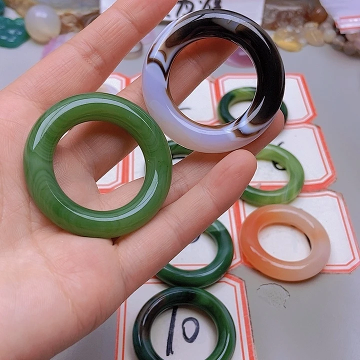 【闪购商品】未镶嵌玛瑙/玉髓珠宝半成品原*