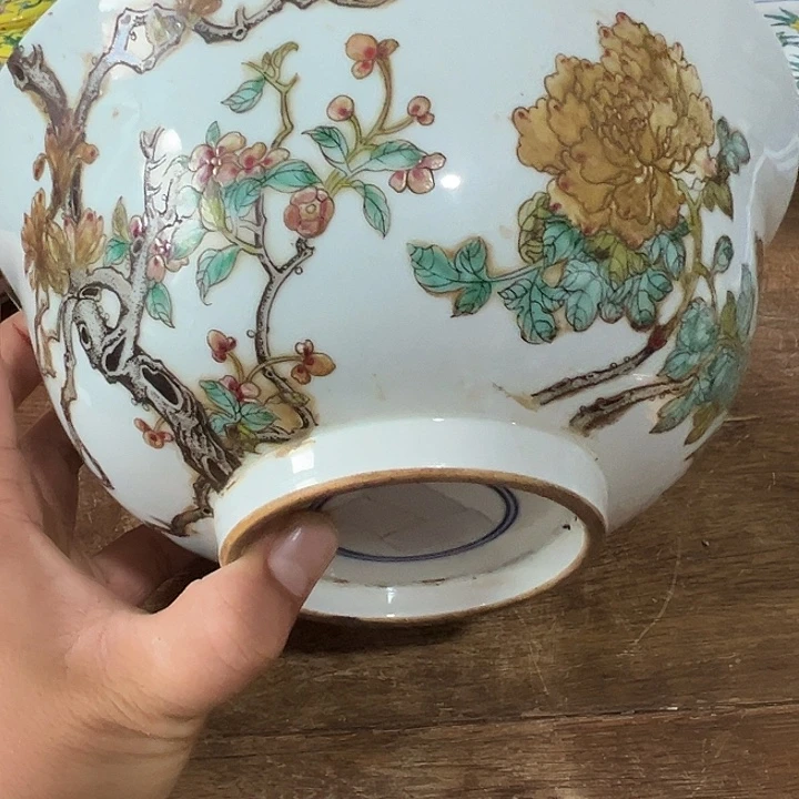 摆件精品陶瓷粉彩花卉