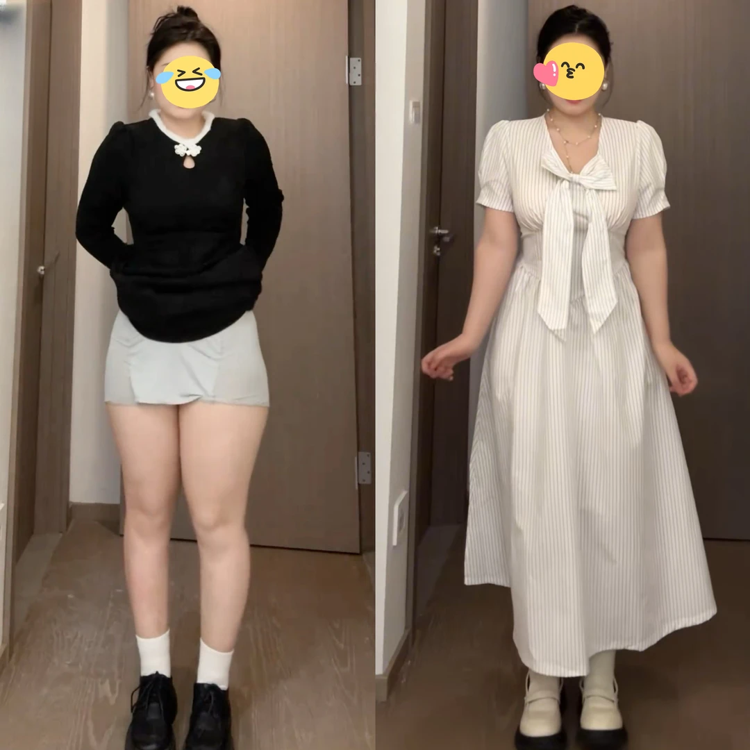 大码女装法式复古气质连衣裙夏季微胖mm收腰显瘦高级感小众长裙子