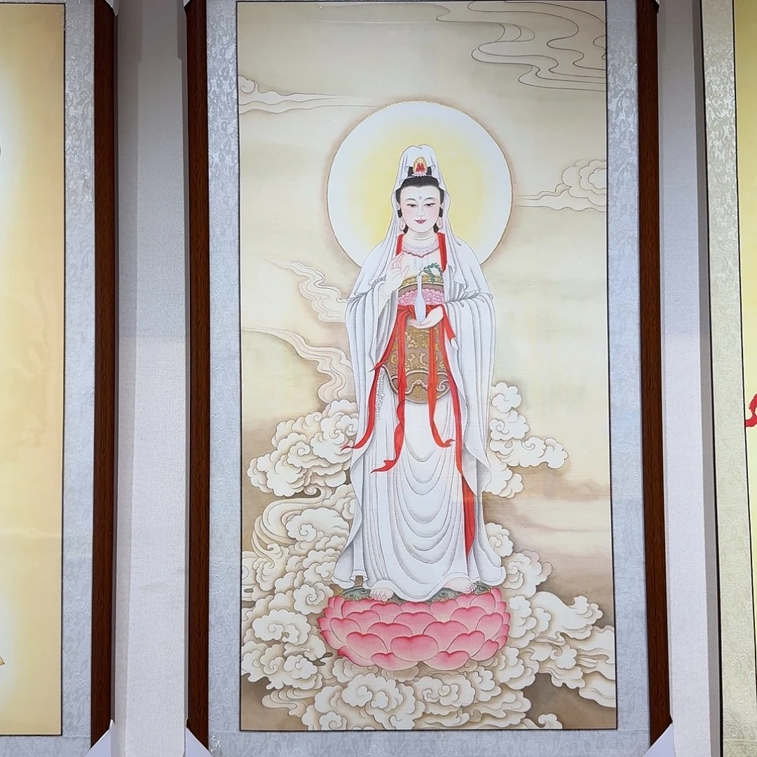 静***.国画白衣观音带装裱一副