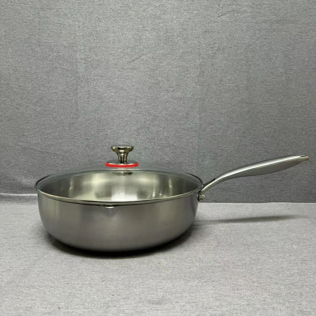 L017 单柄汤锅雪平锅 30*9CM 带盖重约2.24KG