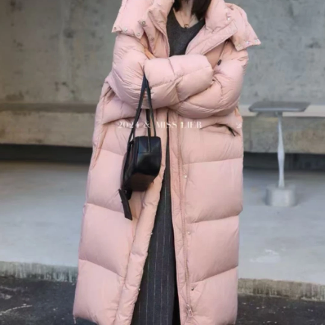 PanPan342【Downplus安心绒】【新国标90白鸭绒】长款羽绒服