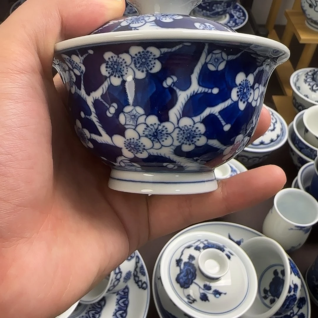 手绘景德镇陶瓷冰梅