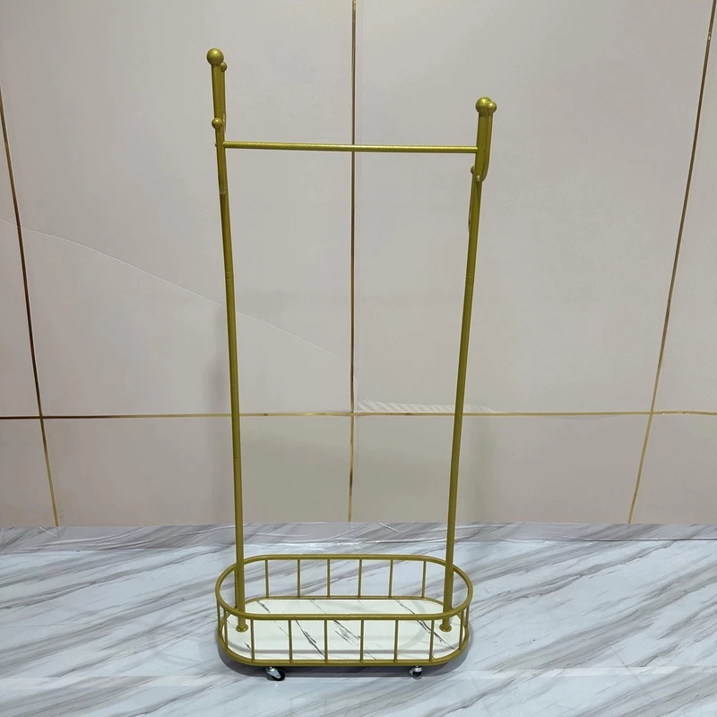 衣架落地卧室挂衣架可移动带轮家用客厅网红衣帽架落地家用衣帽架