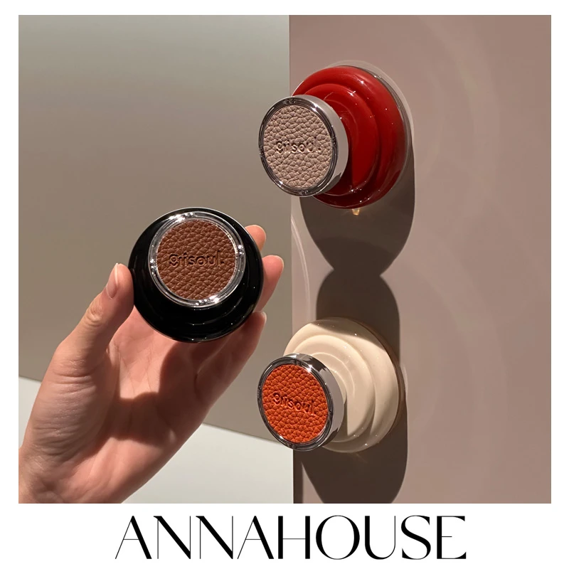 ANNAHOUSE玻璃门吸盘把手免打孔中古风厨房冰箱橱柜门皮革拉手NS