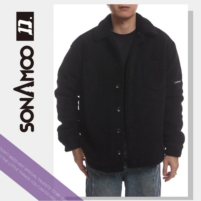 【大璇】sonAmoo新裁剪CLEANFIT绒面新款棉服冬季新款男士D19010
