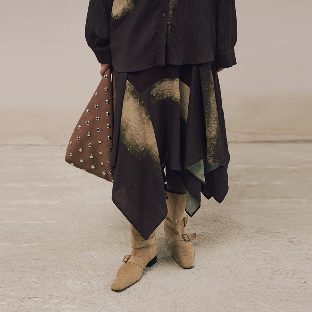 SELAH 25AW不规则艺术感半裙37B25054Z10