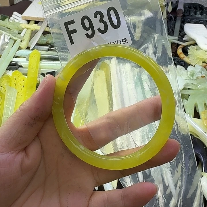 用***7合金蛇纹石玉发饰