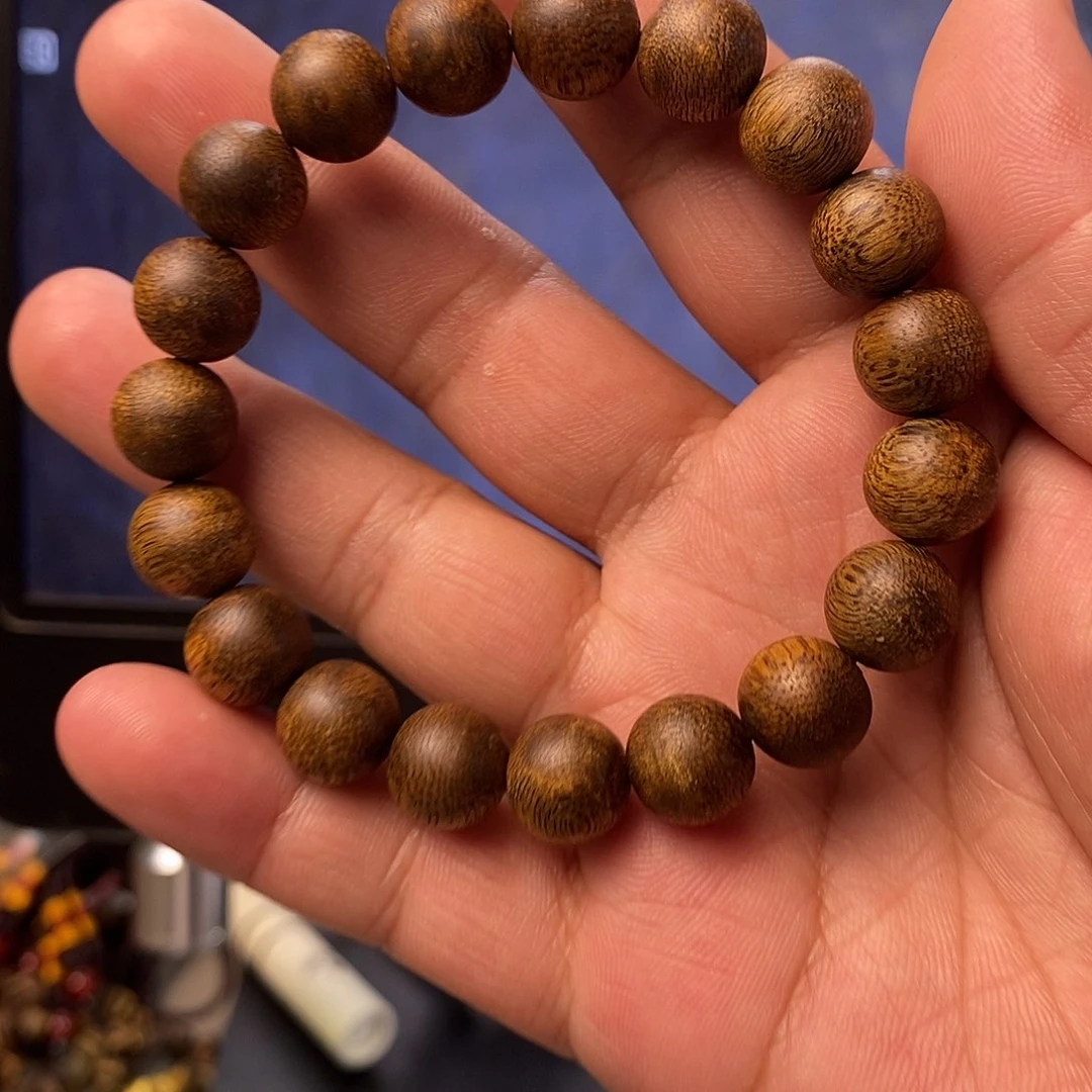 沉香手串 圆珠11单圈8克多样性发一
