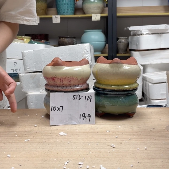 紫砂花盆多肉花盆微瑕124