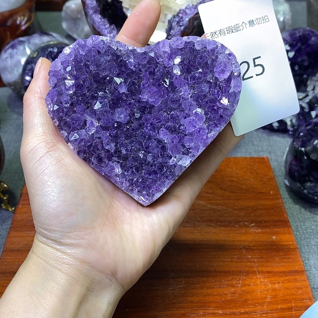 紫晶未镶嵌珠宝半成品