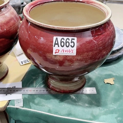 红陶景德镇手工陶瓷工艺花盆