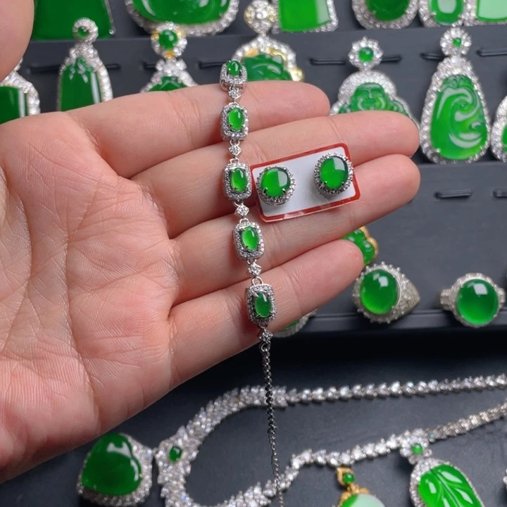 翡翠耳饰未镶嵌翡翠耳饰手链