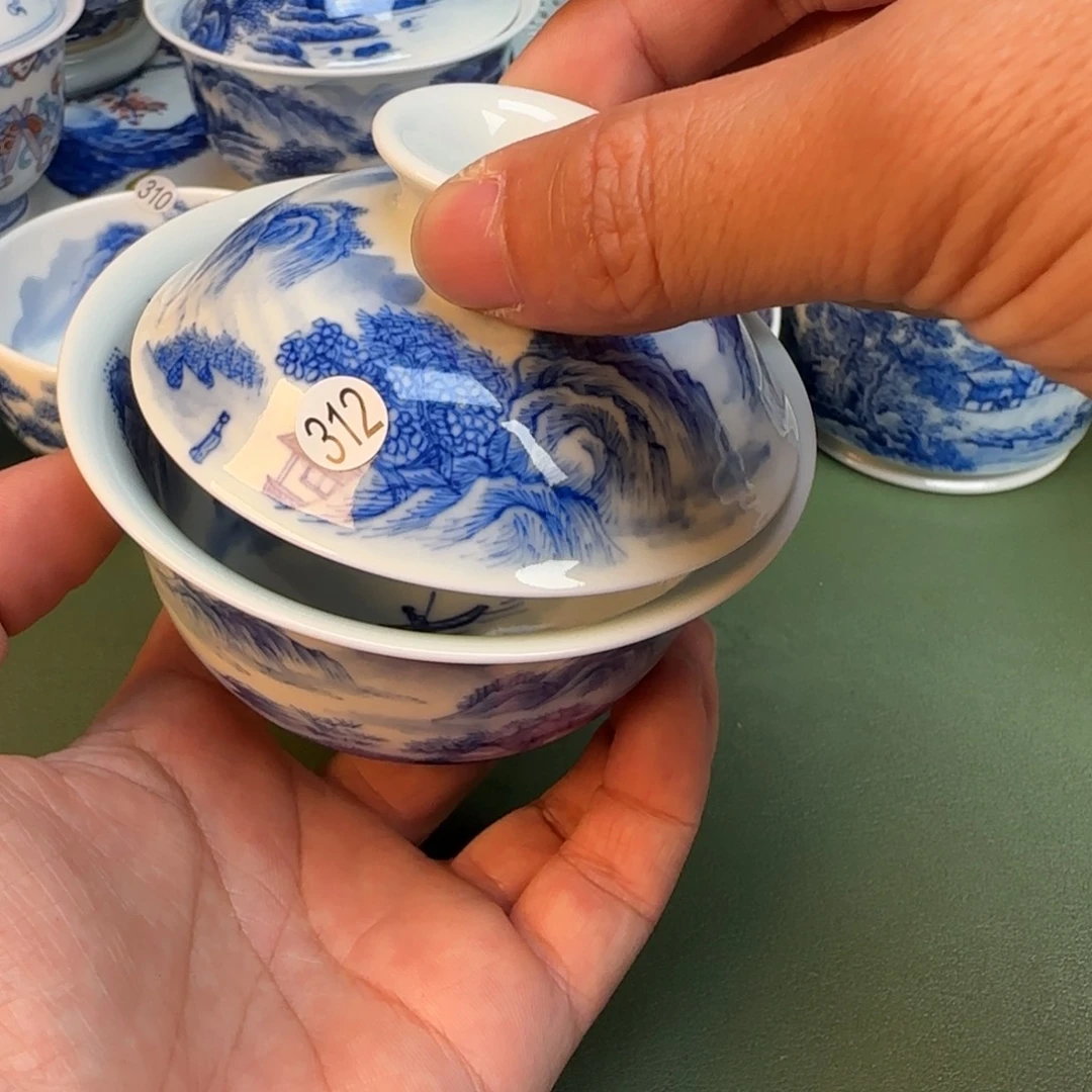 纯手工纯手绘茶具石头329