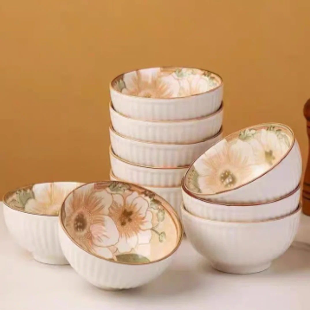 山茶花饭碗10个装