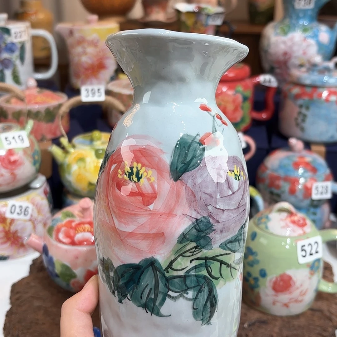 景德镇手绘高温釉下彩陶瓷茶具