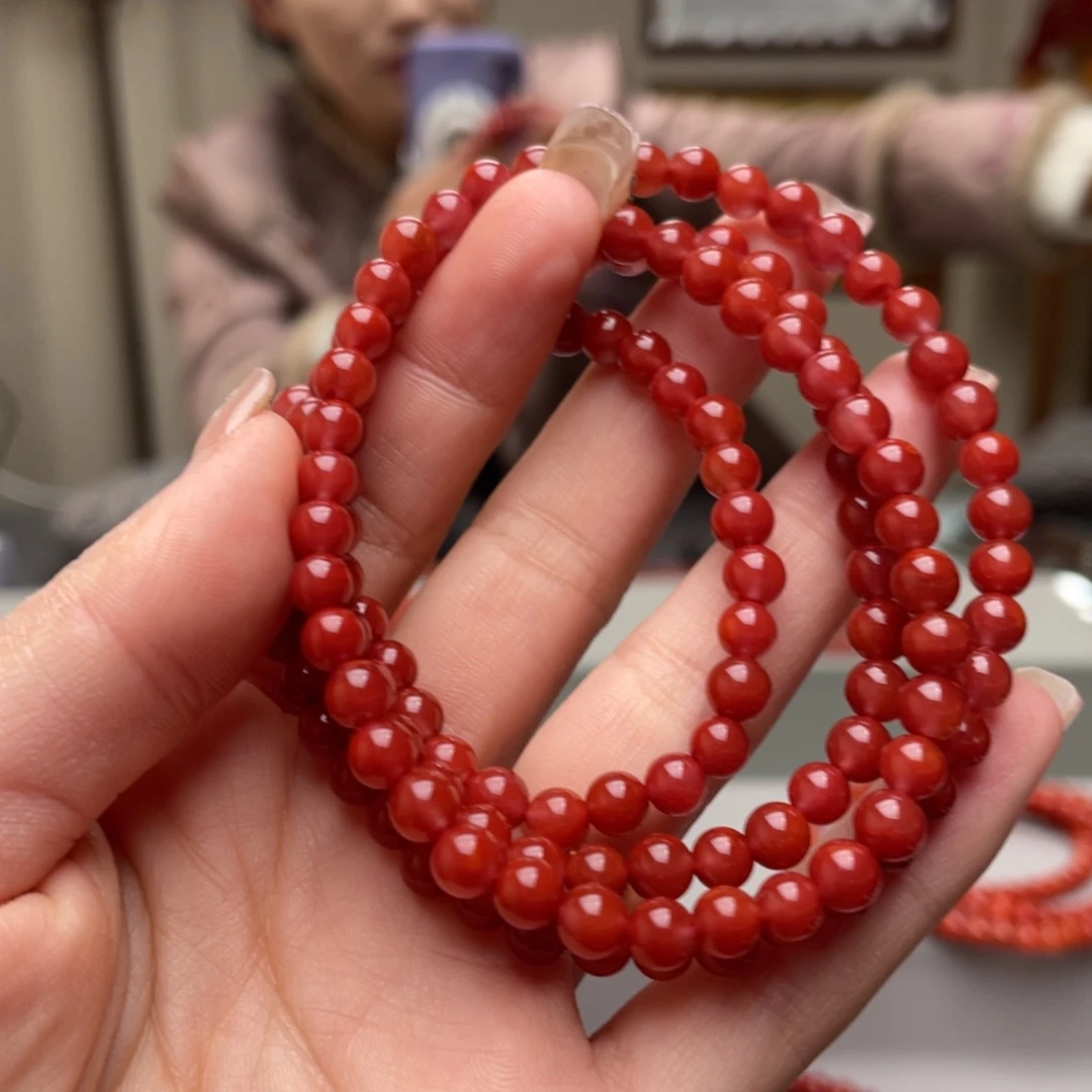 南红玛瑙手链未镶嵌