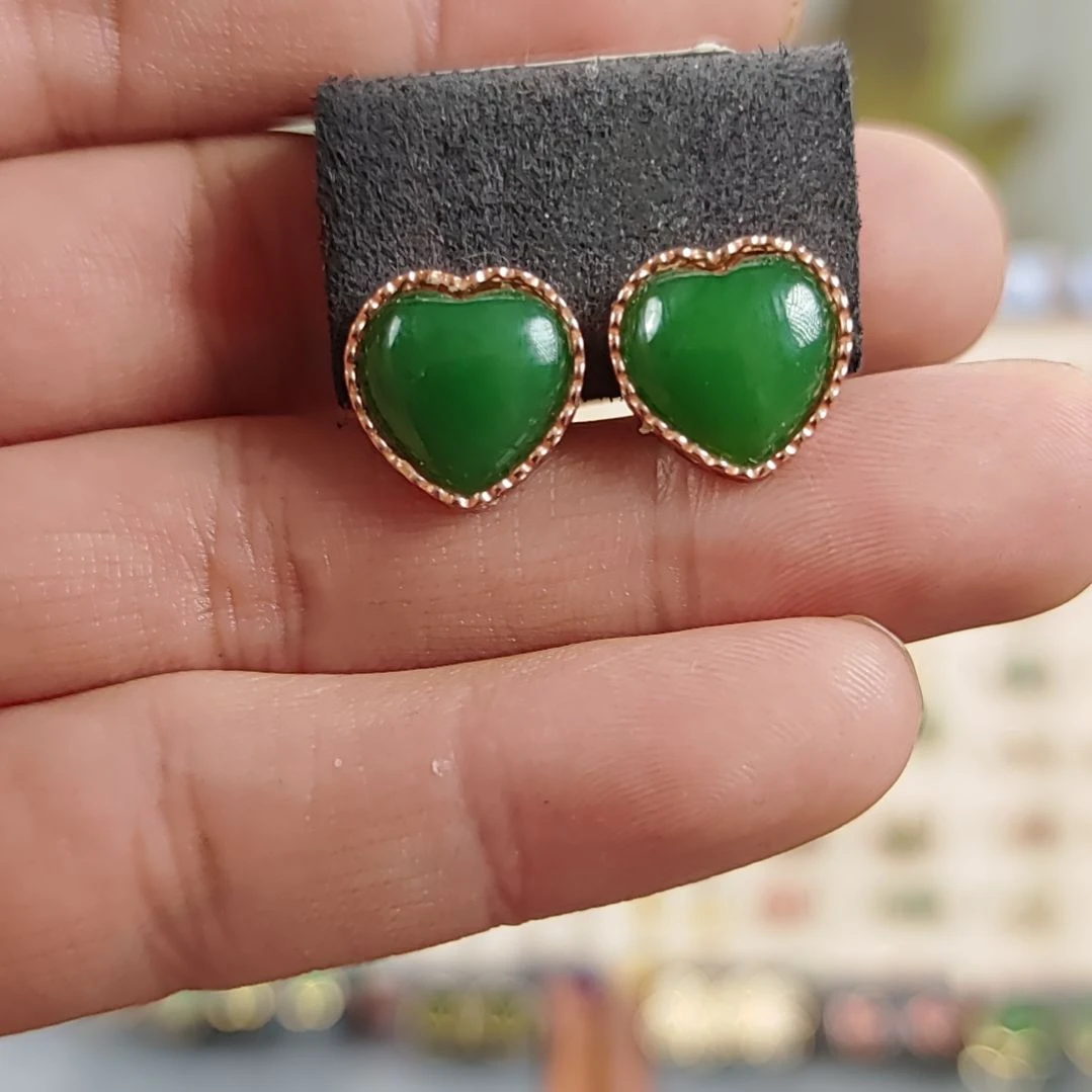 和田玉银S925镶嵌吊坠