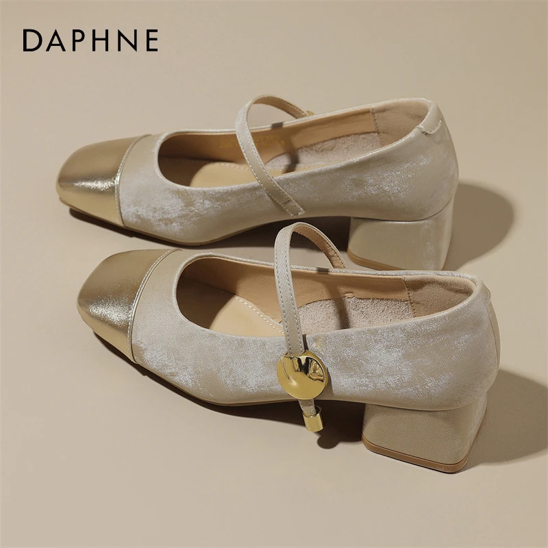 达芙妮玛丽珍鞋女款爆款2025年新款浅口百搭气质单鞋小众复古女鞋