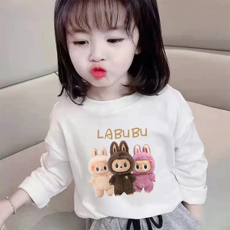 秋款儿童2025新款百搭长袖男女童装打底衫中小童薄款圆领上衣