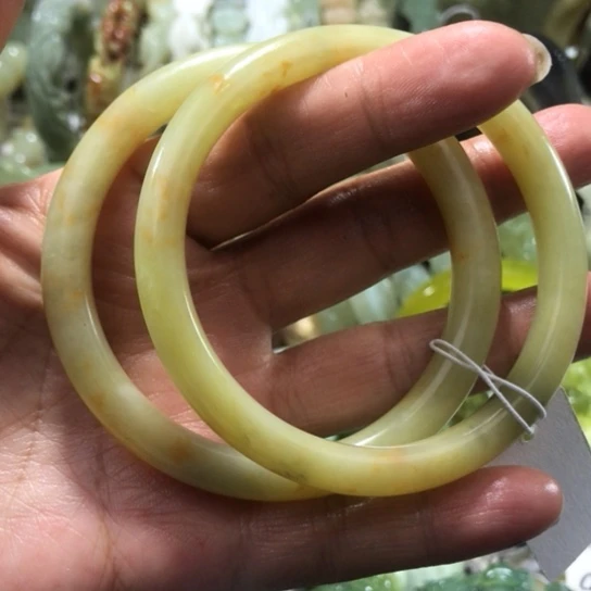 岫玉未镶嵌手镯56