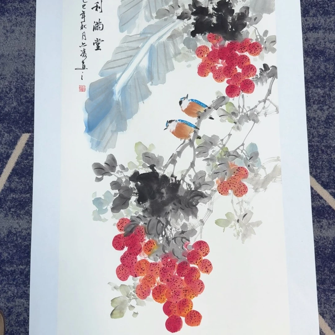 国画国画作品山水花鸟