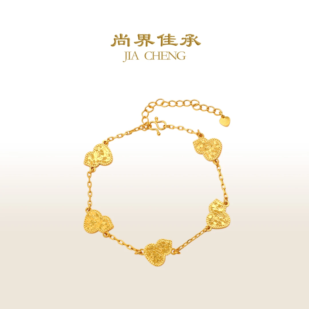 铜合金手链 尚界佳承 碎冰冰五福葫芦手链 轻奢