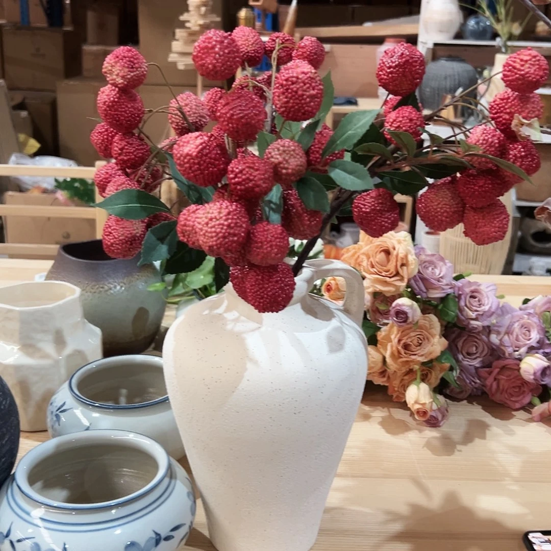 拍样品发新的荔枝四只加花瓶