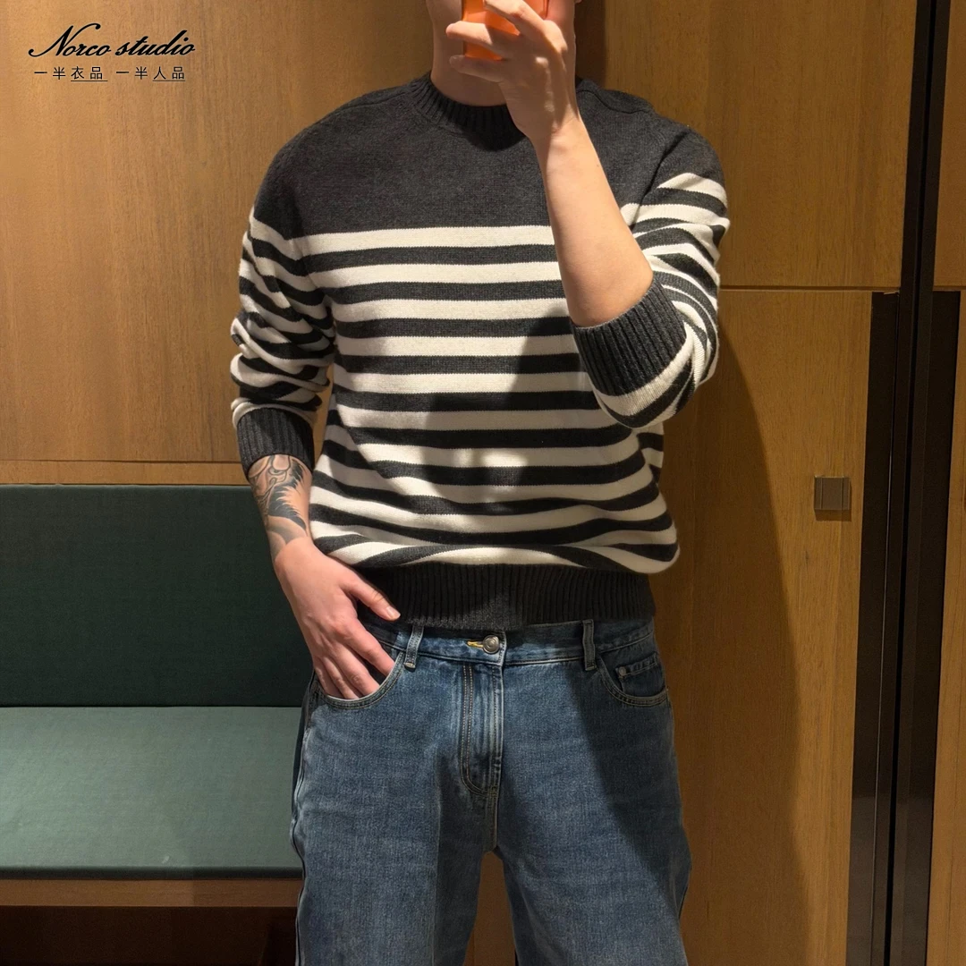 【诺可高定】 秋冬季澳洲进口全羊毛立体粗针绒感羊毛衫 费萨3110