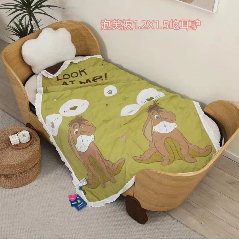 120*150 屹耳驴 细纱纯棉超柔泡芙被