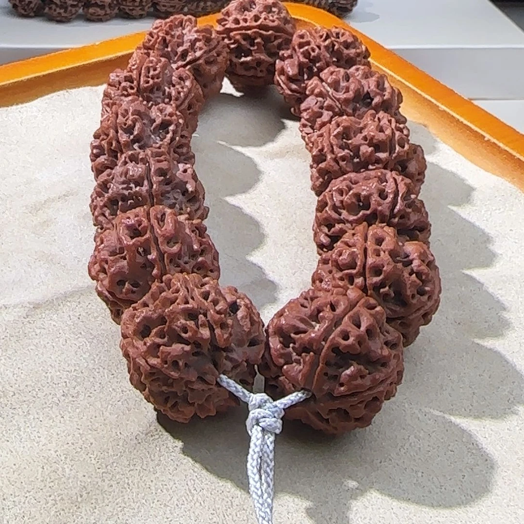 金刚菩提吊坠水晶玉化皮老籽粗筋大镂空大漏价