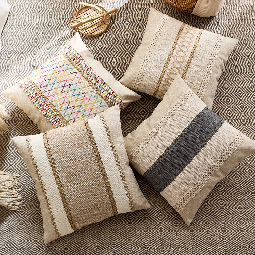 美式乡村复古抱枕套波西米亚风客厅装饰靠枕床头软包靠垫沙发抱枕